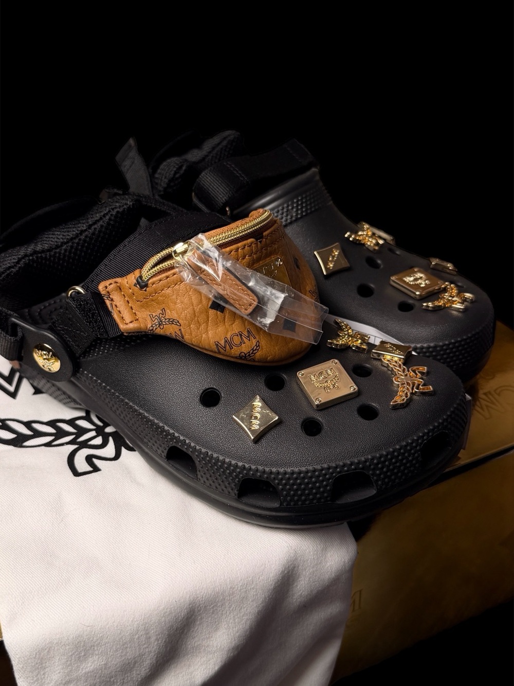 MCM Crocs Mega Crush Clog Black - Picture 3 of 3